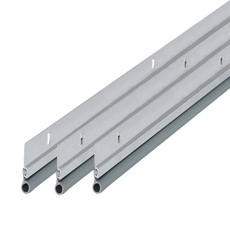 M-D Building Products 36 in. x 84 in. Silver Flat-design Aluminum and Vinyl Screw-on Top and Sides Door Seal Kit 01438