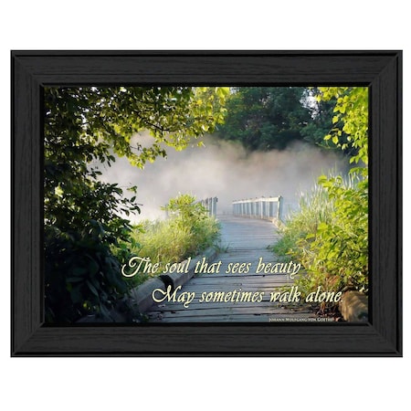 Homeroots Beauty 1 Black Framed Print Wall Art 415532