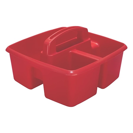 Storex Red Small Caddy, 6PK STX00949U06C-6