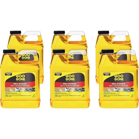 Weiman Goo Gone, Pro-Power Cleaner, Citrus Scent, 1 Qt Bottle, 6PK 2112CT