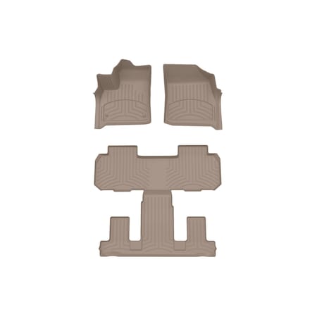 Weathertech Tan, Front and Rear FloorLiner HP 4512691-4512282IM