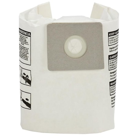 Shop-Vac Filter Bag, 1 to 1.5 gal Capacity, 3PK 9066733