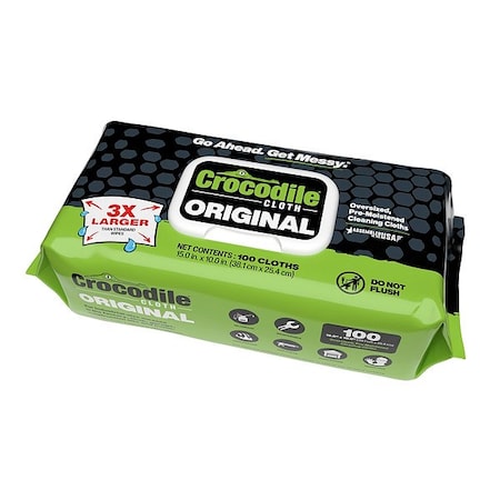 Crocodile Cloth Cleaning Wipes, 15 in Wipe L. 5900-100