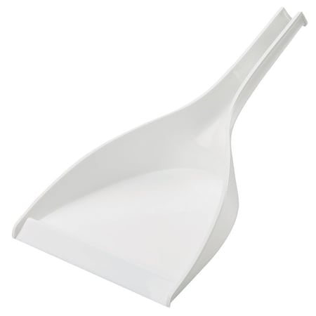 Libman Dustpan, 15 in L, 10-1/2 in W, Plastic, White 228
