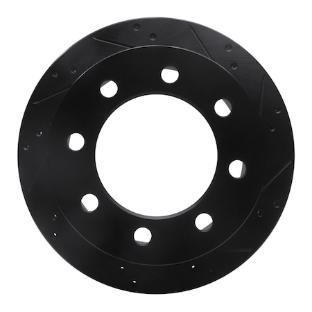 Dynamic Friction Co DFC Brake Rotor - Drilled and Slotted - Black 633-40093R