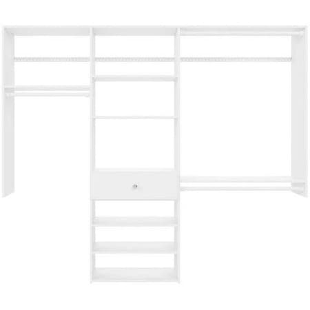 Easy Track 7-foot Perfect Fit Reach-In Closet Kit, White PH56-WH