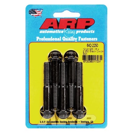 Arp 642-2250 0.37-16 x 2.25 in. 12 Point Bolt Kit, 5PK ARP642-2250