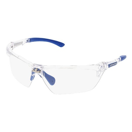 Mcr Safety Dominator (DM3), Safety Glasses, MAX6 Anti-Fog, Polycarbonate Lens, Clear Frame, Half Frame, 1 PR DM1320PF