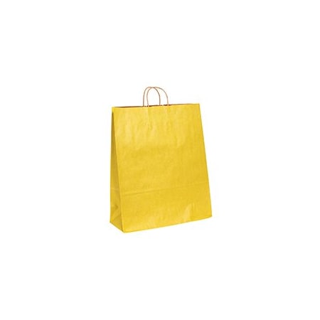 Bubblefast 200-16 x 6 x 19 1/4'' Yellow Tinted Shopping Bags, 200PK BFBGS1119Y
