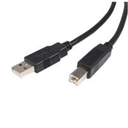 Dynamicfunction 1 ft. USB 2.0 Certified A to B Cable Male to Male - Black - 1 ft. DY3332470