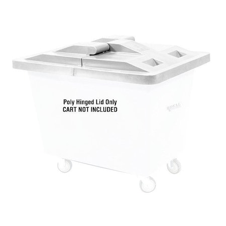Royal Basket Trucks Hinged Truck Lid, 44" L, 5" H, White G14-WHX-LDN