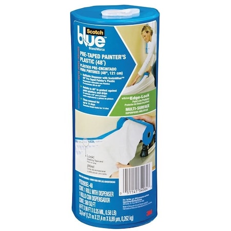 Scotch Painter's Tape, 30 yd L, 48 in W, Crepe Paper Backing, Blue PTD2093EL-48
