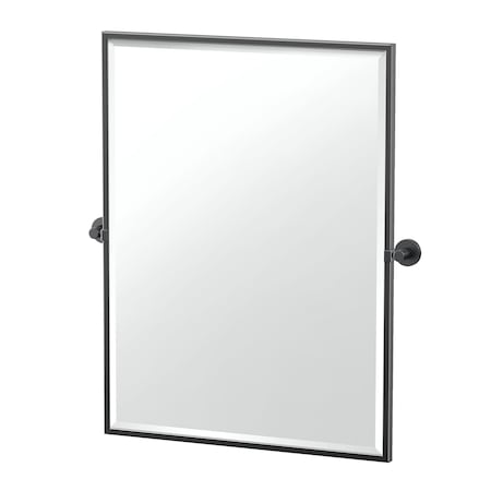 Gatco Reveal 32.5" Framed Rectangle Mirror, Matte Black 4669MXFS