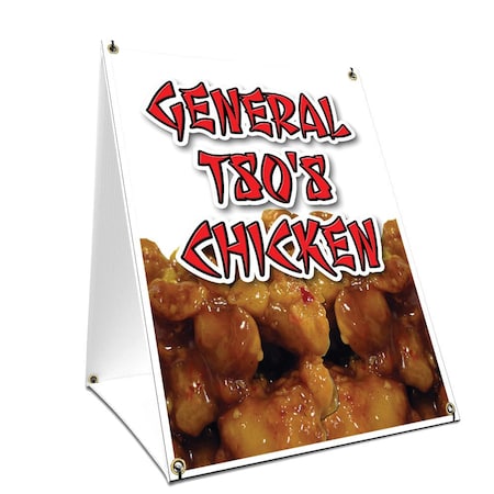 Signmission General Tso's Chicken, 36 Inch x 24 Inch A-frame Yard Sign SBC-2436-General Tso's Chicken