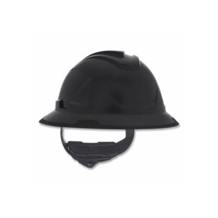 V-Gard C1 Hard Hat, Fas-Trac III 4 Point Ratchet, Non-Vented, Black, 16PK 454-10215844