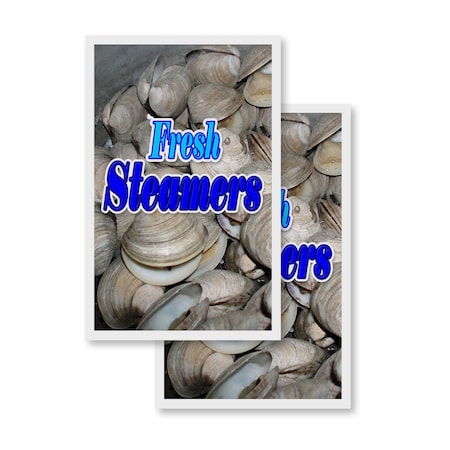 Signmission Fresh Steamers, Vinyl Decals Only 24 Inch x 36 Inch, Vinyl Decal, 2PK DSB-2436-2PACK-Fresh Steamers
