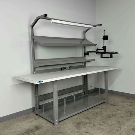 Stackbin Packing Work Bench, 96" W, 1000 lb. 4-8PACK-9E-GY