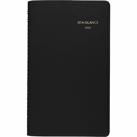 At-A-Glance AT-A-GLANCE Weekly Appointment Book Ruled for Hourly Appointments, 8.5 x 5.5, Black, 2022 7007505