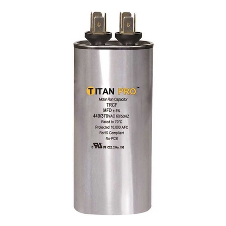 Packard Run Capacitor 10 MFD 440/370-Volt Round TRCF10