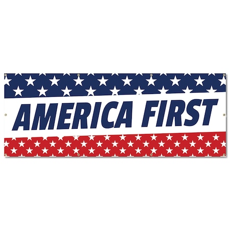 Signmission America First, 36 Inch, Banner B-96-30340