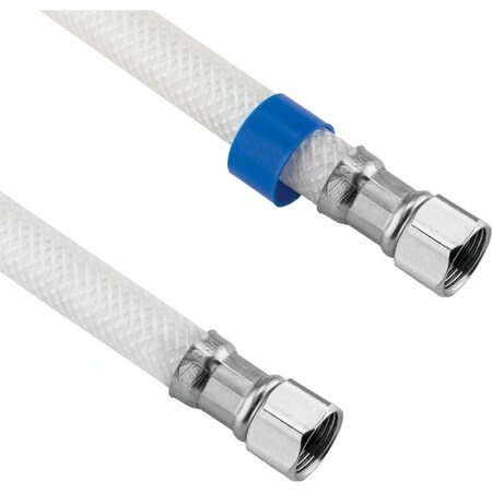 Westlake Pipe & Fittings 3/8'' Cx3/8'' Cx48'' L Braided Poly Vinyl Appliance Water Connector 10/1/2546
