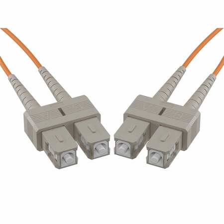 Unc Group Fiber Optic Patch Cable, Sc-Sc, 62.5 125 Multimode Duplex, Orange, 15M FJ6SCSC-15M