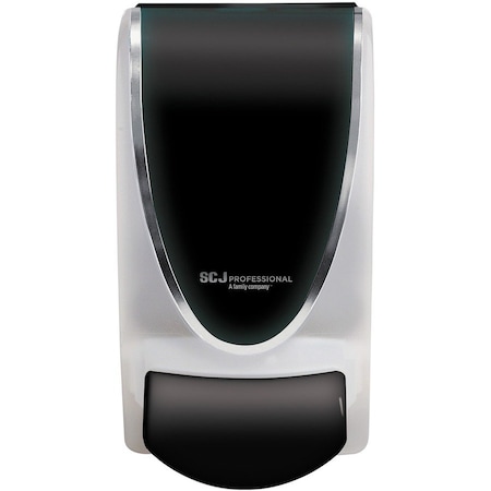 Sc Johnson Professional Transparent Manual Dispenser, 1 L, 4.92 x 4.5 x 9.25, Black/Chrome, PK15, 15PK TPB1LDS