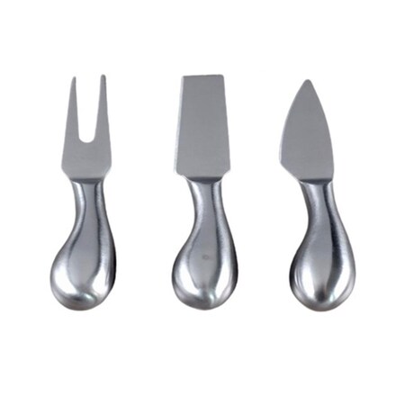 Artilugio 5 x 5 in. Stainless Steel Cheese Knives, Silver - Set of 3 AR3363154