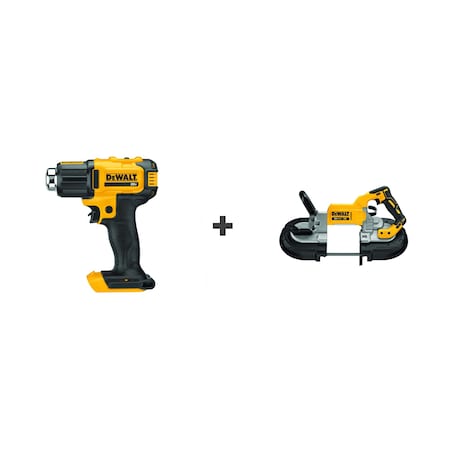 Dewalt Heat Gun, 20V, w/Bandsaw DCE530B/DCS374B