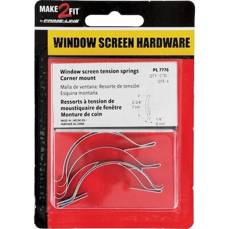 Prime-Line 1/4'' Flat Spring, 6PK PL7776