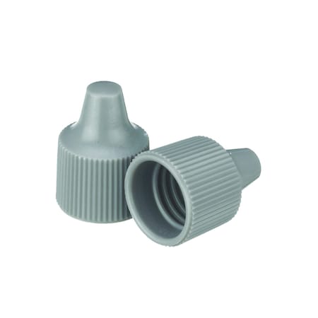 Wheaton Dropper Tip Cap, 15-415, Gray, PK 1000 W242515-A