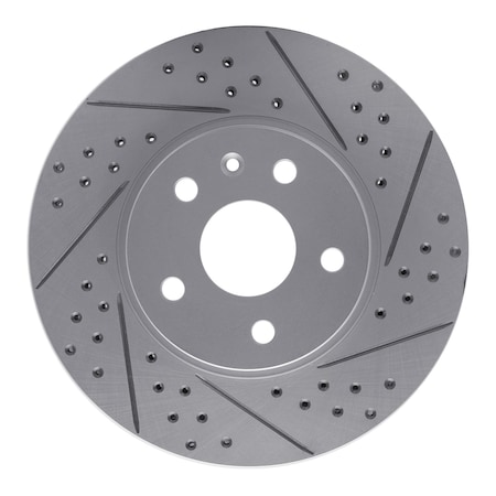 Dynamic Friction Co DFC Geoperformance Rotor - Drilled and Slotted 830-46025R