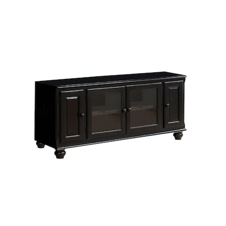 Homeroots 58in Black TV Stand 347478