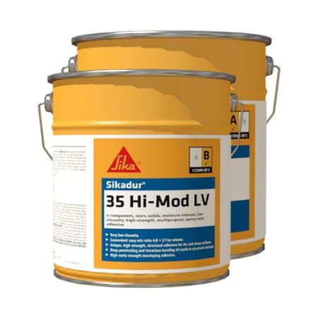 Sika Epoxy Adhesive, Sikadur 35 Series, Pail, 2:1 Mix Ratio 402700