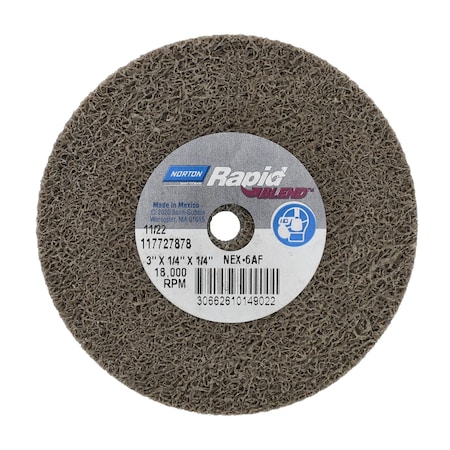 Norton Abrasives Arbor Hole Unified Wheel, 1/4"x1/4", PK40 66261014902