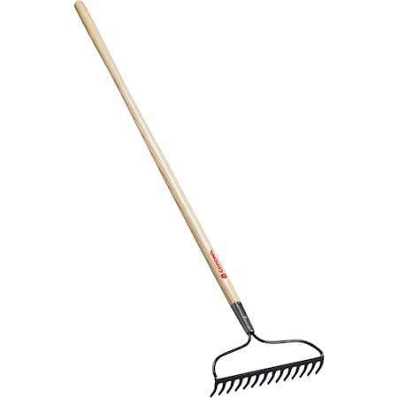 Corona Tools Bow Head Rake, 14 in. Head, 14 Tines, Ash Hardwood Handle RK 65001