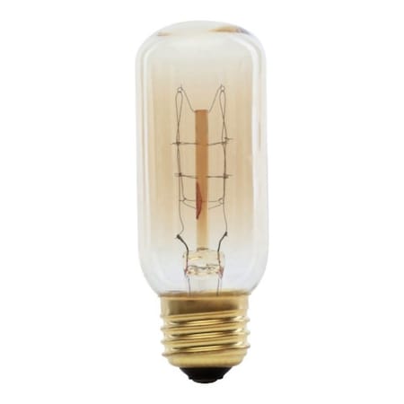 Feit Electric Incandescent Bulb, 60 W, T12 Lamp, Medium E26 Lamp Base, 150 Lumens, 2200 K Color Temp BP60T12/RP
