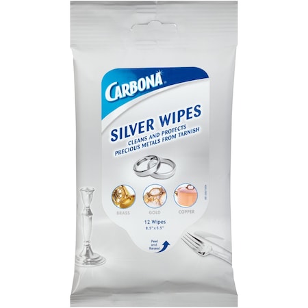 Carbona No Scent Metal Polish 12 wipes Wipes 345