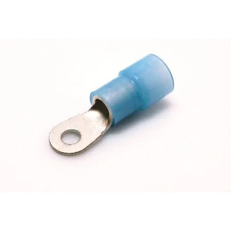 Nichifu Nylon Insulated Ring Terminal, 6 AWG, 3/8" Stud TMEN 14-10-BCL