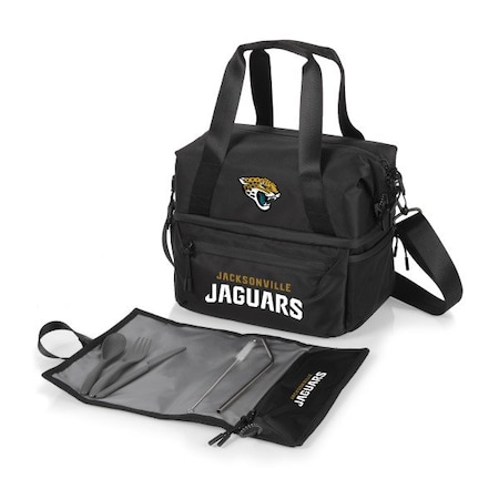 Picnic Time Family Of Brands NFL Jacksonville Jaguars - Tarana Recycled Lunch Bag Cooler with Utensils 515-01-179-154-2