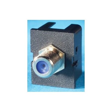 Ortronics 1-PORT F-TYPE INSERT, TRACKJACK, BLACK 63700006-00