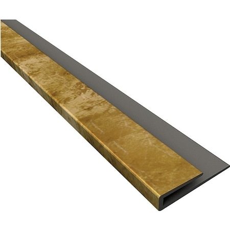 Fasade Edge J-Trim, 18 in L, Thermoplastic, Bermuda Bronze 92317