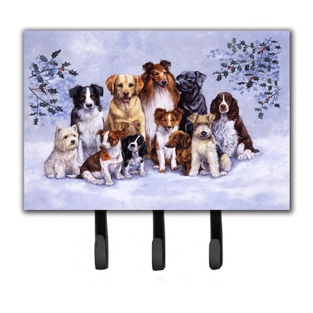 Carolines Treasures Winter Dogs Leash or Key Holder BDBA316ATH68