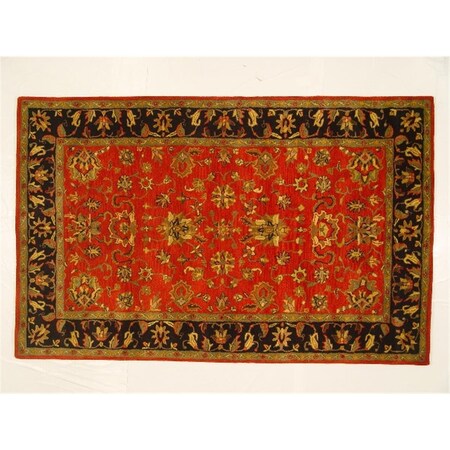 Auric LS-RM16 8 x 11 ft. Kavera 100 Percent Long Fiber Wool Hand Made Rug, Multicolor AU1097331