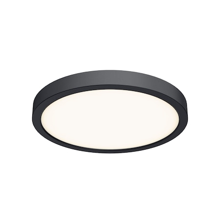 Dals Lighting Delta 10'' Round Indoor/Outdoor LED Flush Mount, Black CFLEDR10-CC-BK
