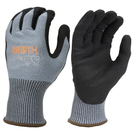Seattle Glove SBNCR913 Cut-Resistant Gloves, A9, 13g, Blue/Black, L, 12PK SBNCR913-L