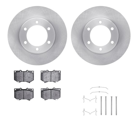 Dynamic Friction Co DFC Brake Rotor- Heavy Duty Brake Pad includes Hardware 6412-76037