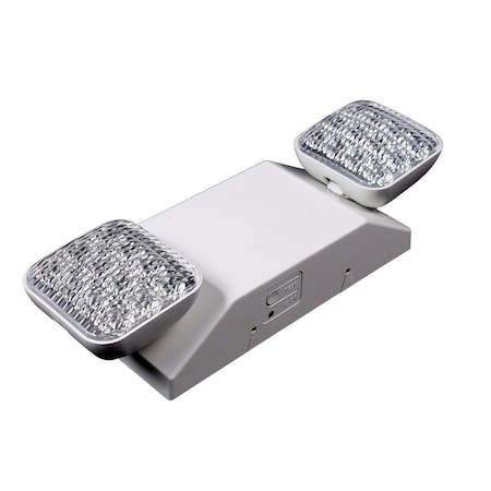 Honya Lighting LED EMERGENCY LIGHT DUAL HEAD HIGH POWER/ 2x1.2W/ Dual 120/277V - Remote Control Capable HY-EML01WH-RC