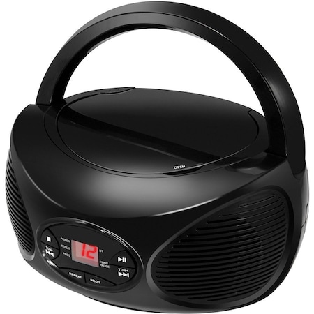 Gpx CD, FM Radio and Wireless Boombox (BCB119B) - 1 x Disc - Black - CD-DA - Auxiliary Input BCB119B