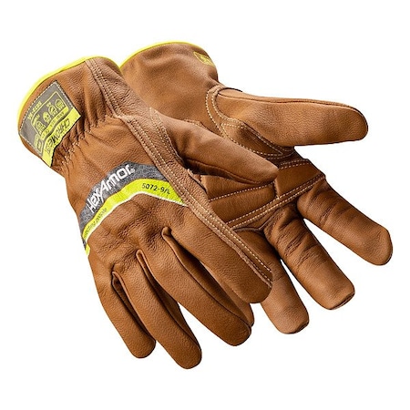 Hexarmor Safety Gloves, Brown Cuff, PR 5072-XXL (11)